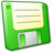 Floppy Disk Green